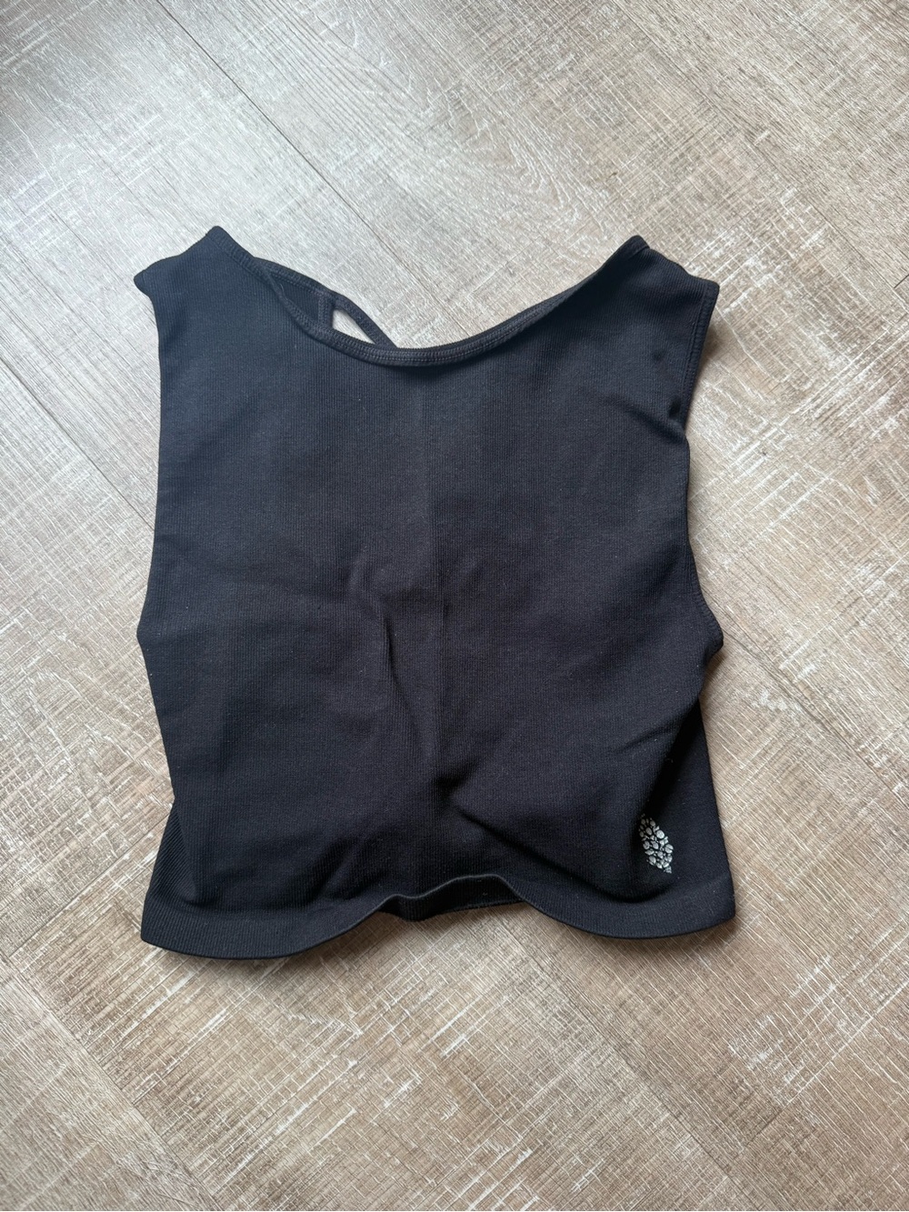 FP Movement by Free People Black Cropped Tank